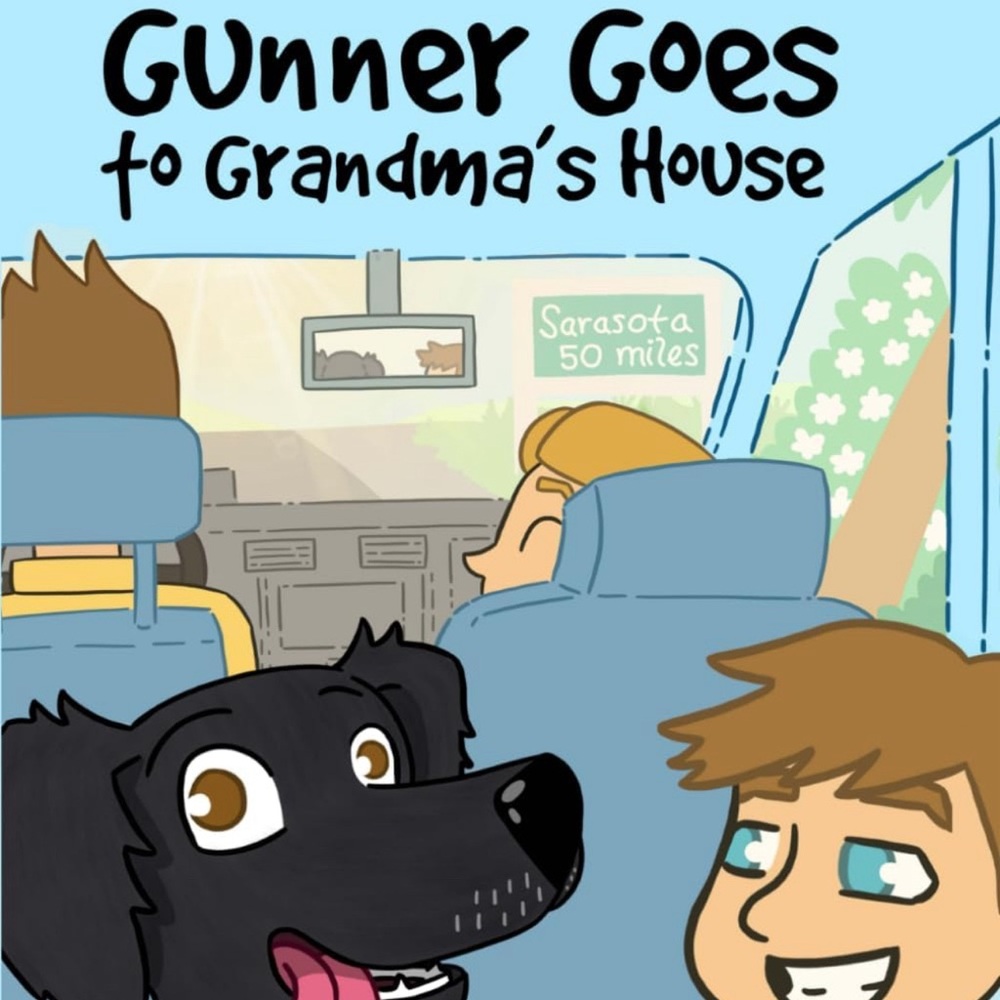 Gunner Goes Series Book #3: Gunner Goes to Grandma’s House with Pawpiture!